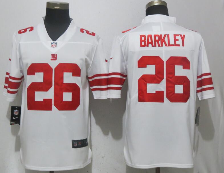 Men New York Giants #26 Barkley White Vapor Untouchable Limited Playe NFL Jerseys